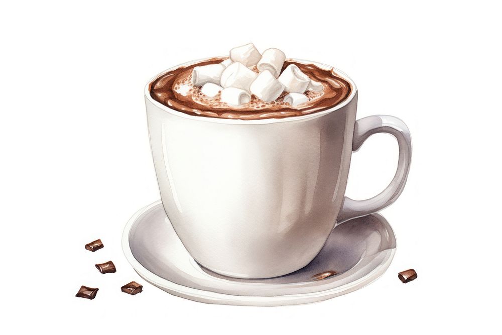 Cup chocolate dessert drink. AI generated Image by rawpixel.