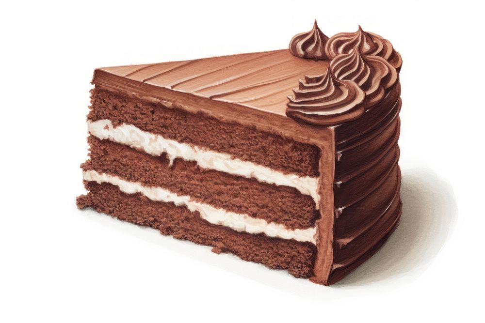Cream cake chocolate dessert. AI generated Image by rawpixel.