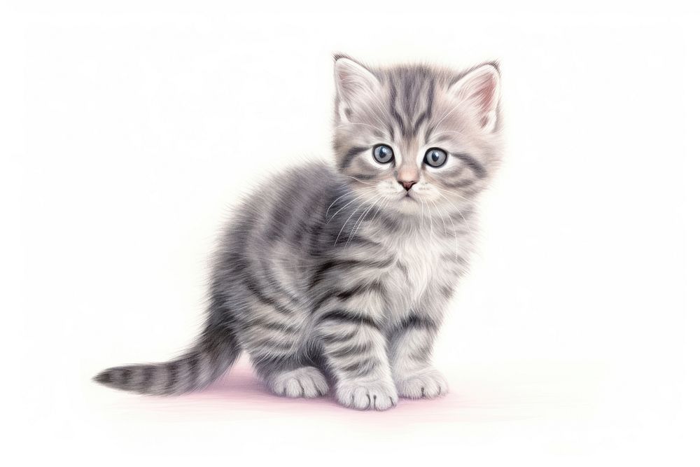 Animal mammal kitten cute. AI generated Image by rawpixel.