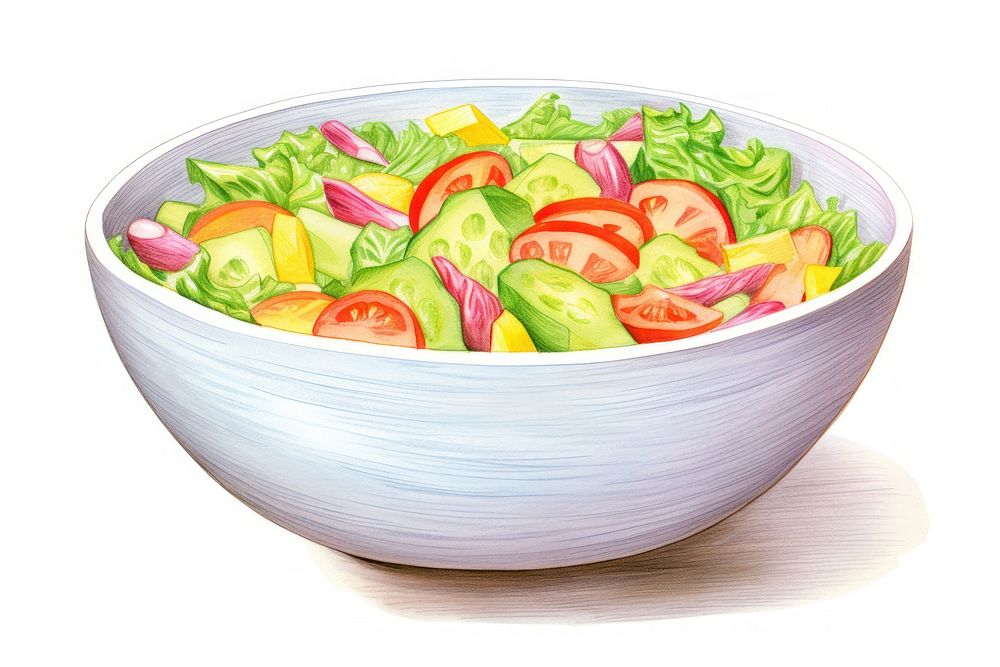 Food bowl vegetable salad. AI generated Image by rawpixel.