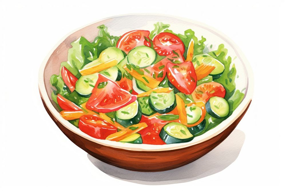 Bowl vegetable salad plate. AI generated Image by rawpixel.