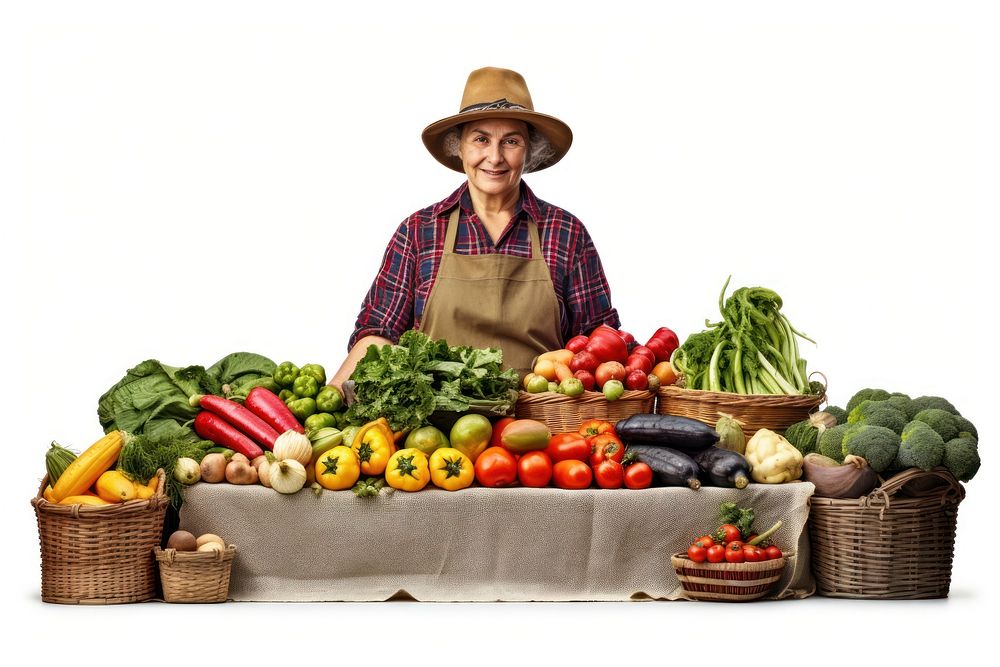 Vegetable gardening selling market. AI generated Image by rawpixel.