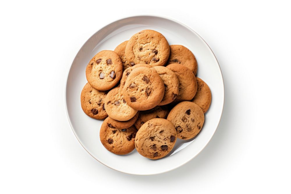 Cookie plate biscuit food. AI generated Image by rawpixel.