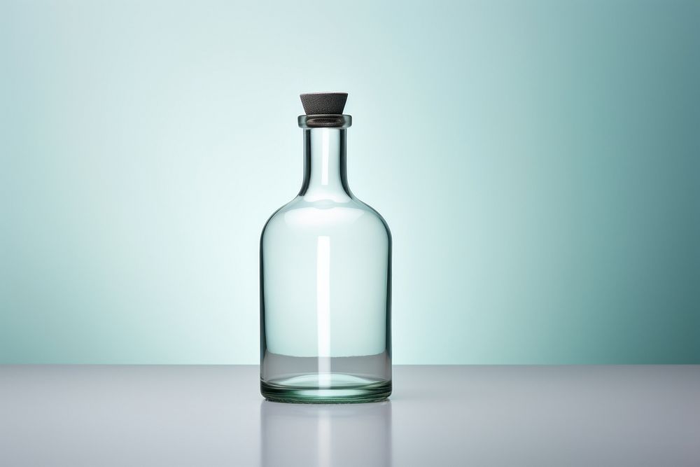 Bottle glass transparent refreshment. AI generated Image by rawpixel.