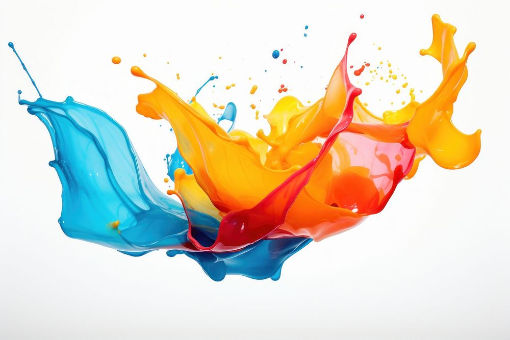 Backgrounds paint white background splattered. AI generated Image by rawpixel.