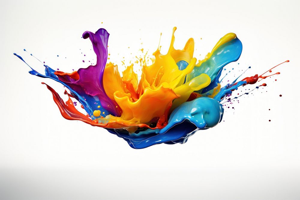 Painting art white background creativity. AI generated Image by rawpixel.
