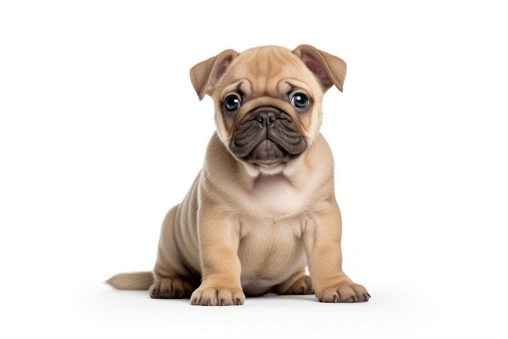 Puppy dog bulldog mammal. AI generated Image by rawpixel.