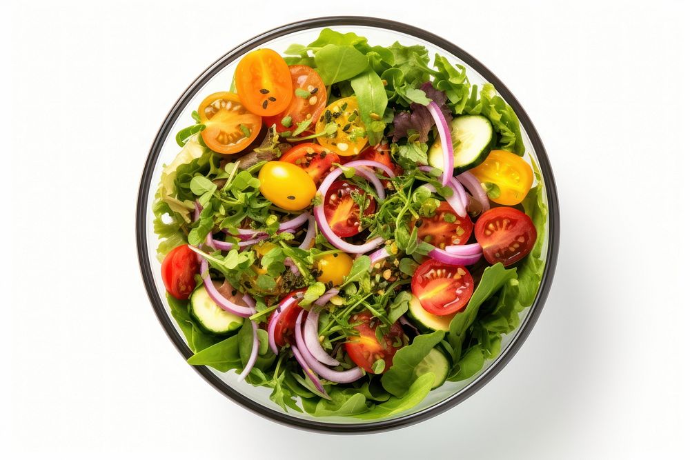 Salad vegetable lunch plate. AI generated Image by rawpixel.