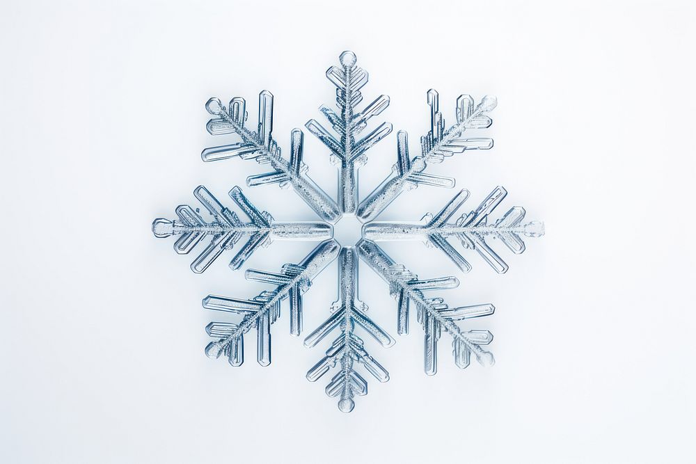 Snowflake christmas white white background. AI generated Image by rawpixel.