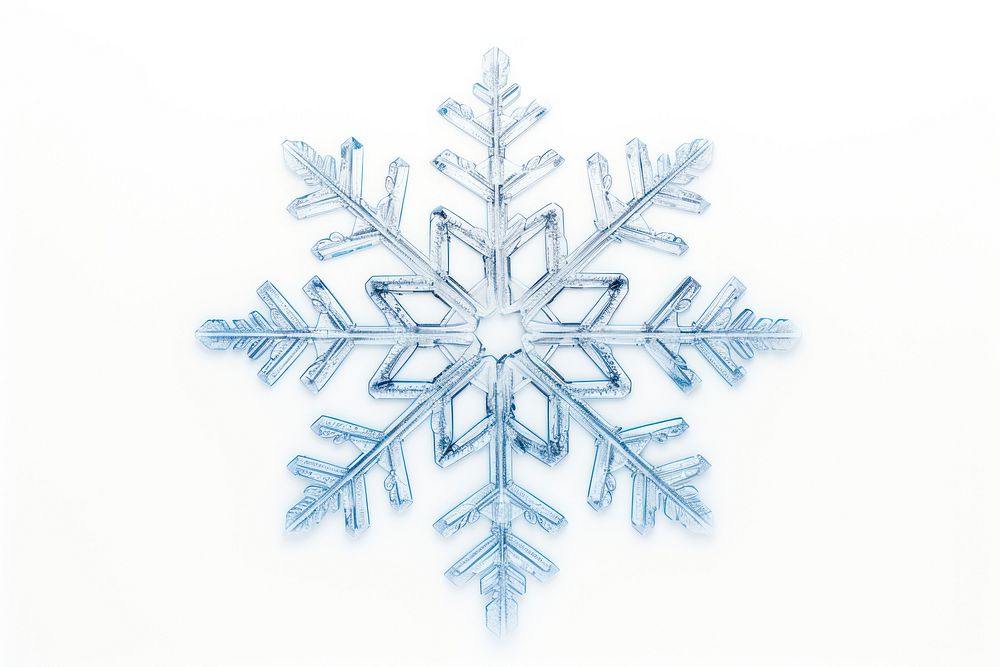 Snowflake christmas white white background. AI generated Image by rawpixel.