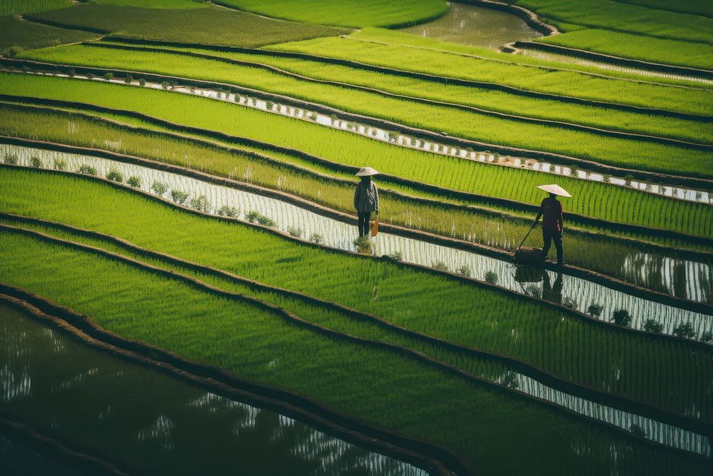 Field farm agriculture outdoors. AI generated Image by rawpixel.