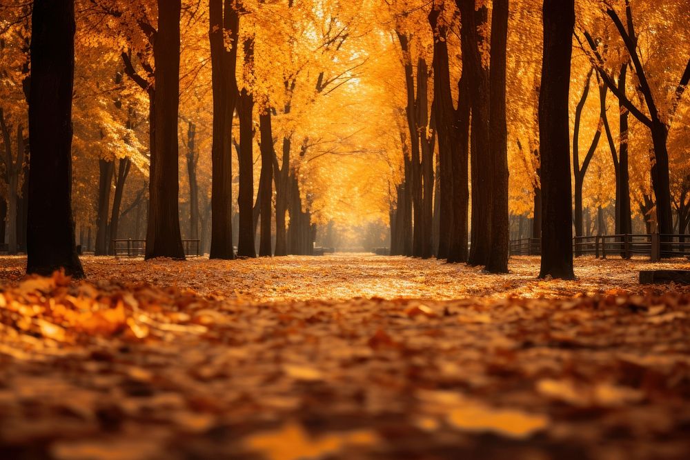 Autumn outdoors falling nature. AI generated Image by rawpixel.