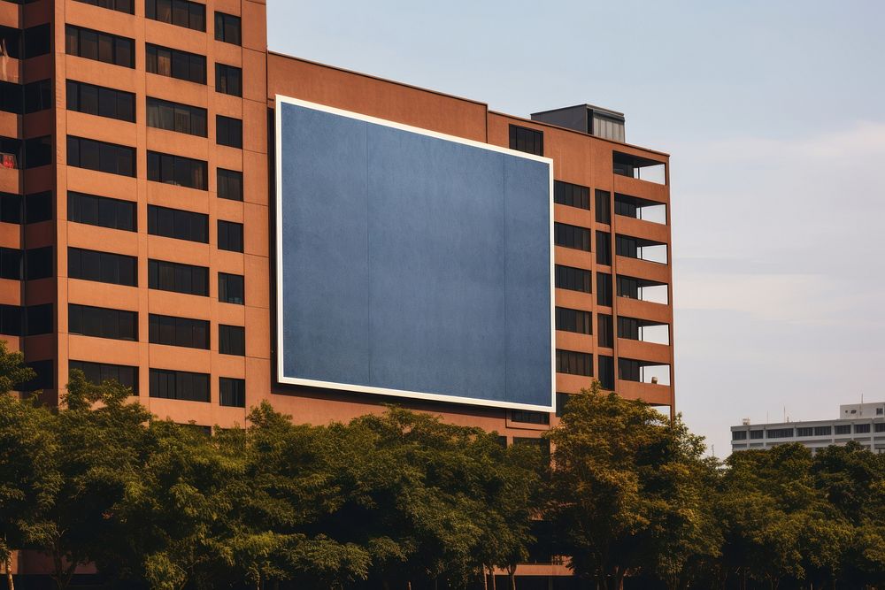 Building architecture billboard text. AI generated Image by rawpixel.