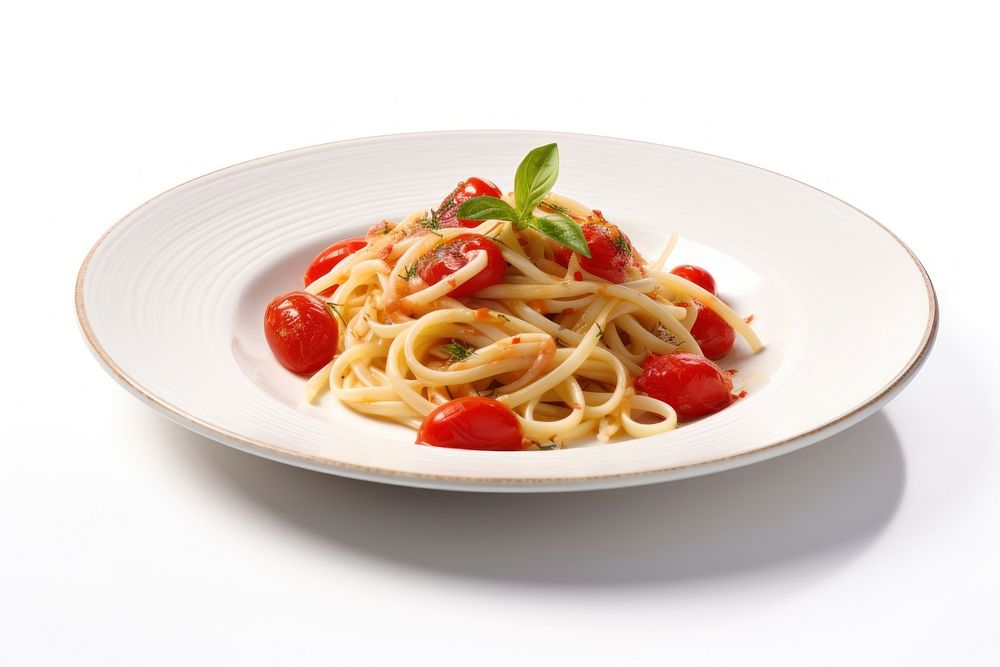 Italian dish spaghetti pasta plate. AI generated Image by rawpixel.