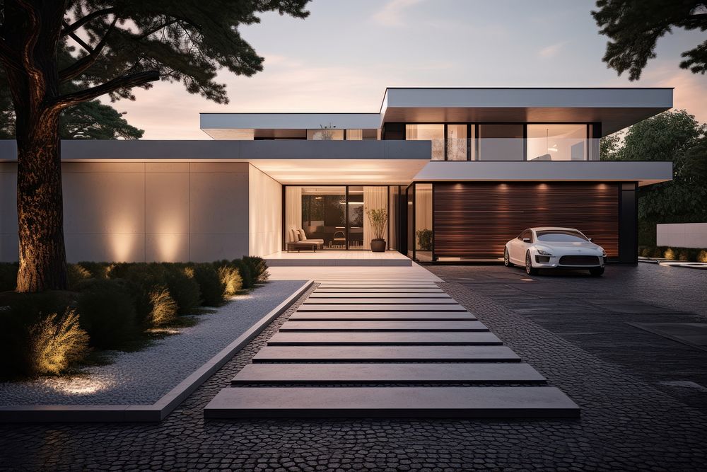 House architecture outdoors building. AI generated Image by rawpixel.