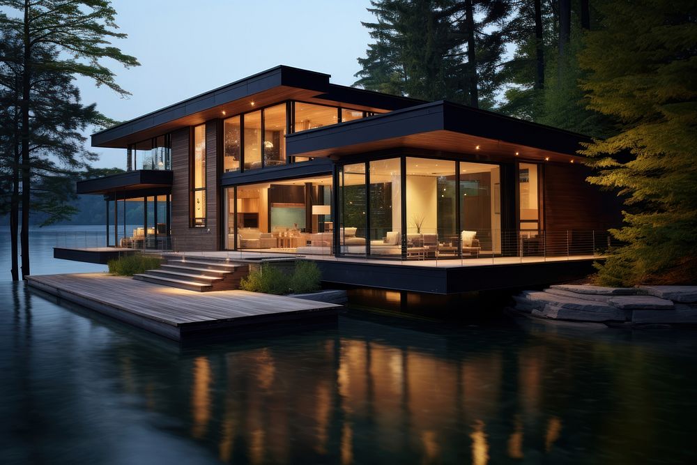 House architecture building outdoors. AI generated Image by rawpixel.