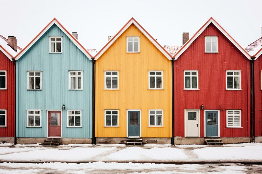 Building house architecture neighbourhood. AI generated Image by rawpixel.