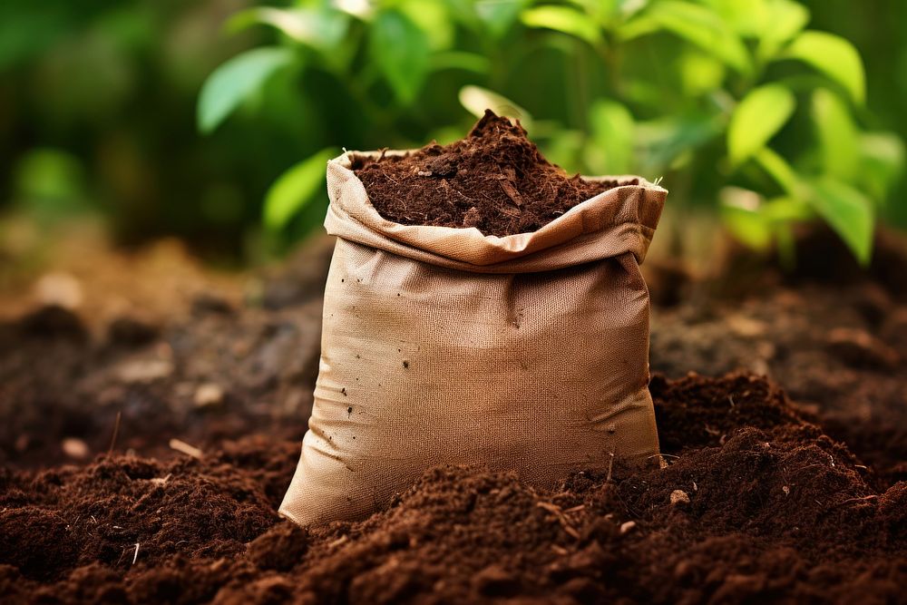 Soil bag garden agriculture. AI generated Image by rawpixel.