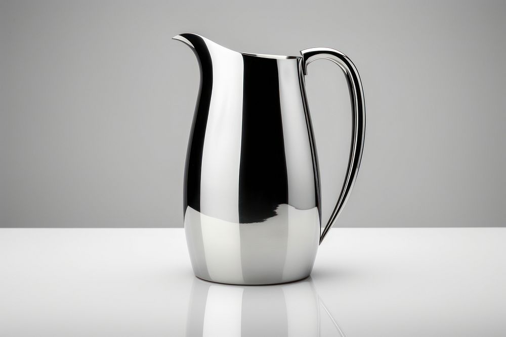Tableware steel jug cup. AI generated Image by rawpixel.