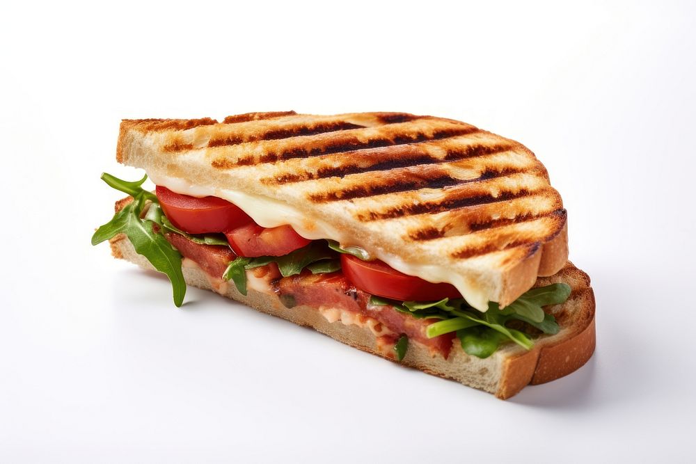Panini sandwich bread food meal. AI generated Image by rawpixel.