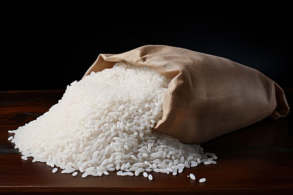Rice freshness produce white. AI generated Image by rawpixel.