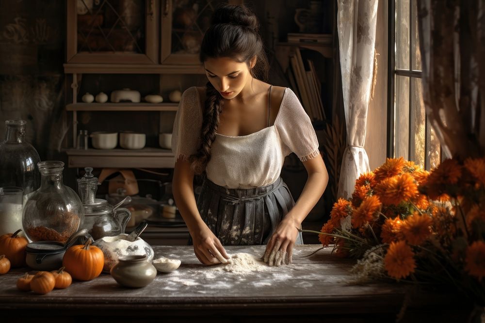 Kitchen thanksgiving entrepreneur freshness. AI generated Image by rawpixel.