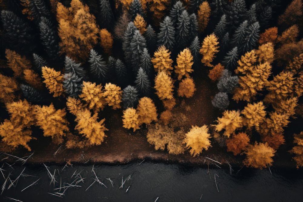 Woodland outdoors nature autumn. AI generated Image by rawpixel.