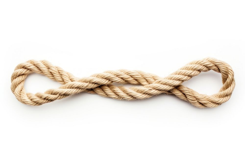 Rope twisted white background durability. AI generated Image by rawpixel.