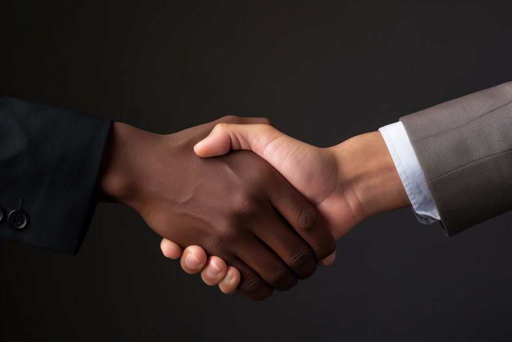 Hand handshake agreement greeting. 