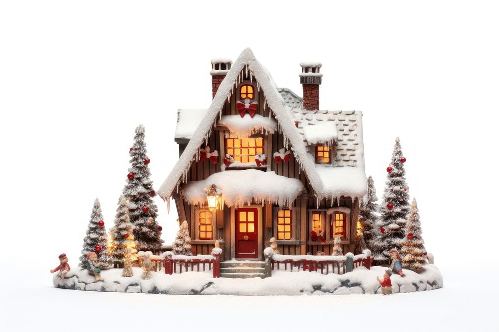 Architecture christmas building house. AI generated Image by rawpixel.