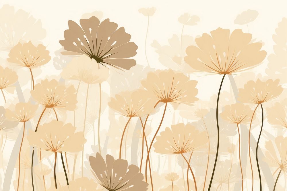 Backgrounds pattern flower plant. 