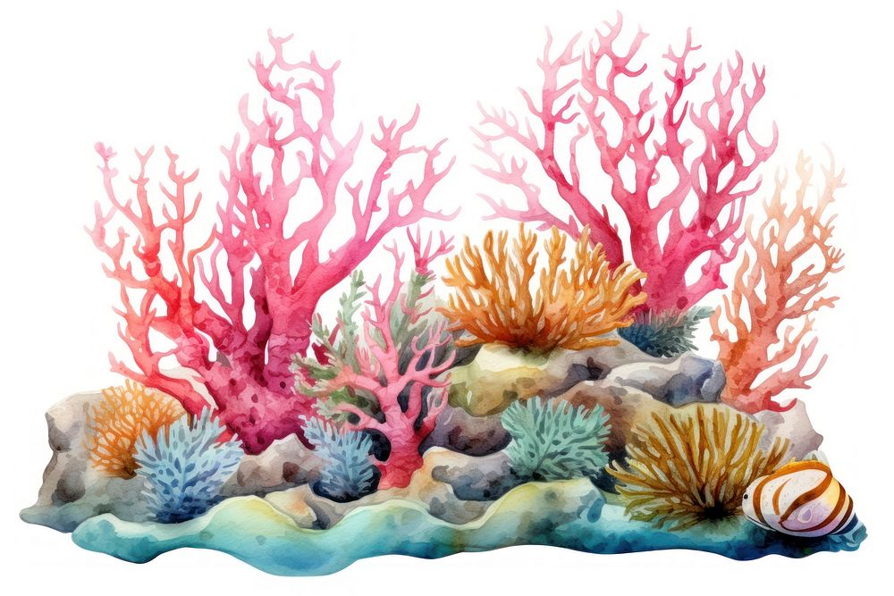 Coral reef aquarium outdoors nature. AI generated Image by rawpixel.