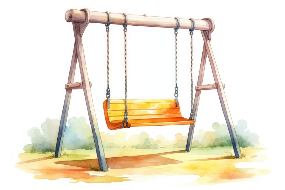 Swing playground outdoors relaxation. AI generated Image by rawpixel.