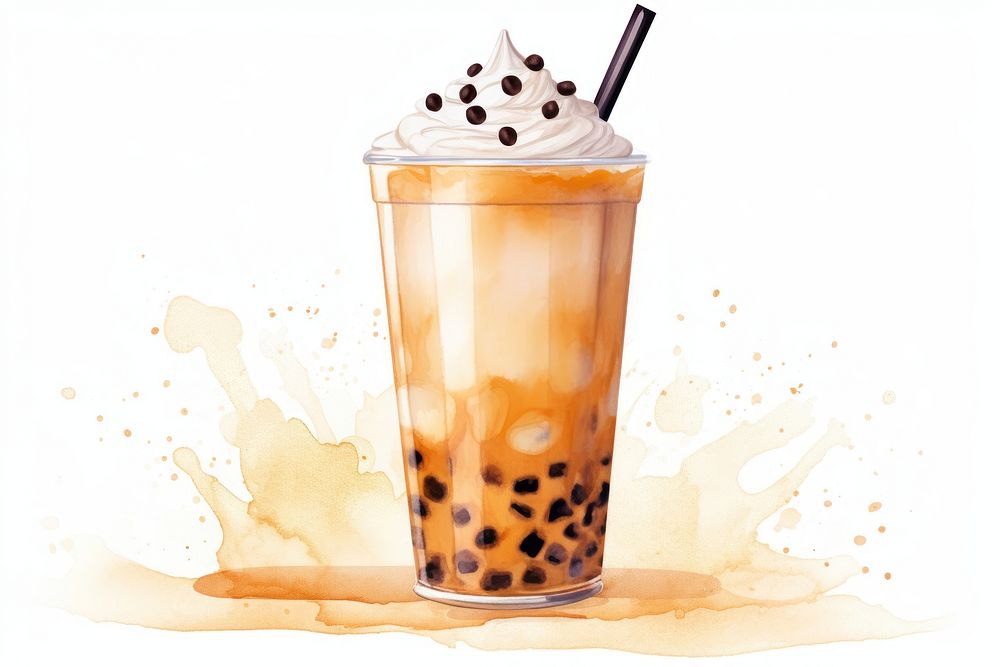 Drink milk refreshment bubble tea. AI generated Image by rawpixel.