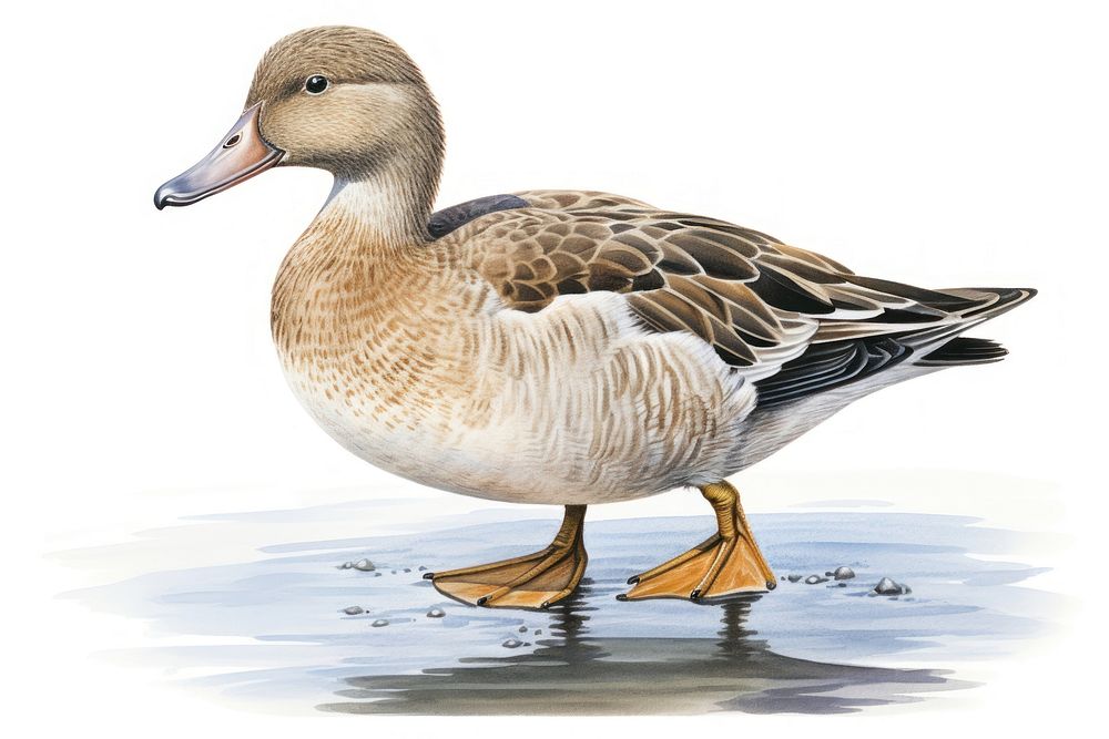 Bird animal goose duck. AI generated Image by rawpixel.