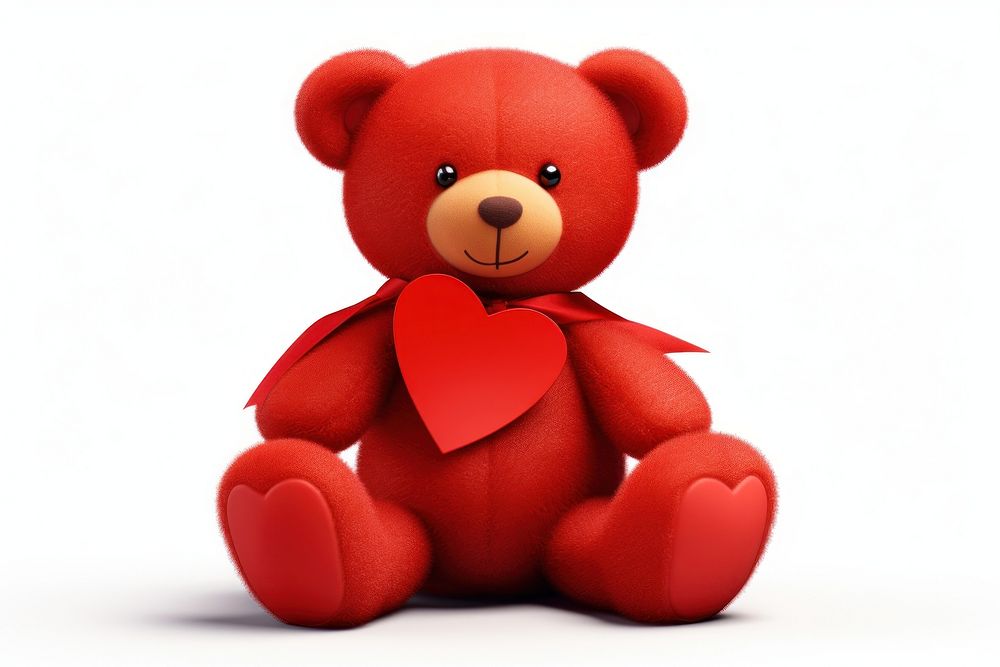 Cartoon cute bear toy. 