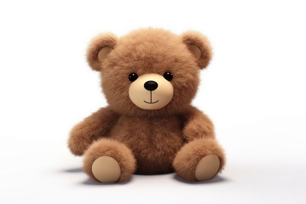 Cartoon cute bear toy. 