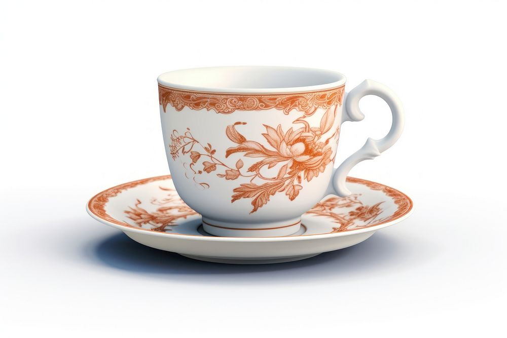 Coffee cup porcelain saucer. AI generated Image by rawpixel.