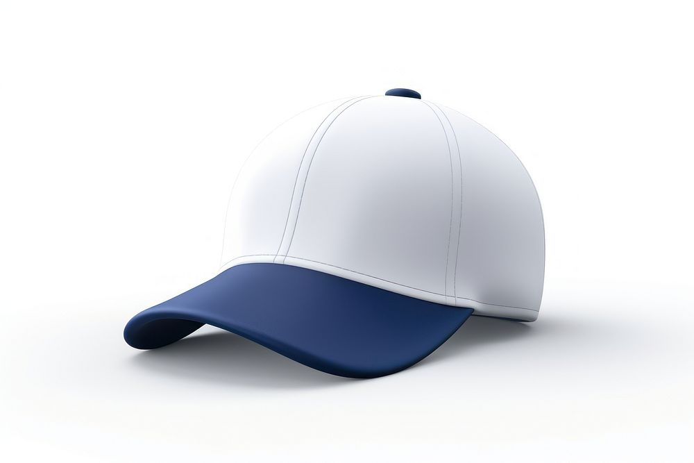 Cap white background baseball cap headwear. 