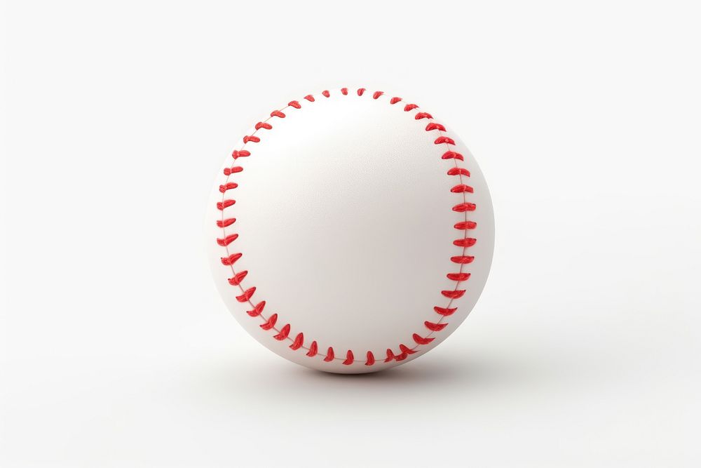 Baseball sports white background softball. AI generated Image by rawpixel.