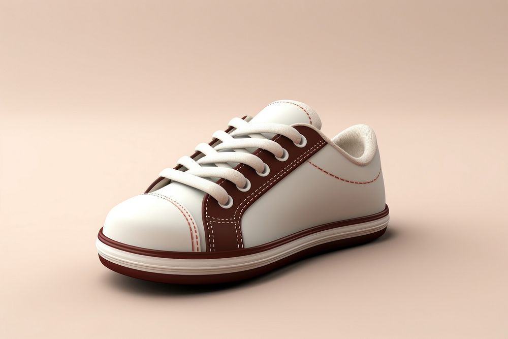 Shoe footwear white shoelace. 