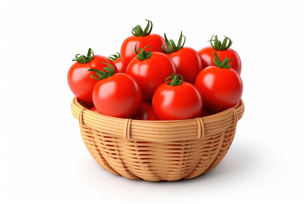 Tomato basket vegetable plant. 