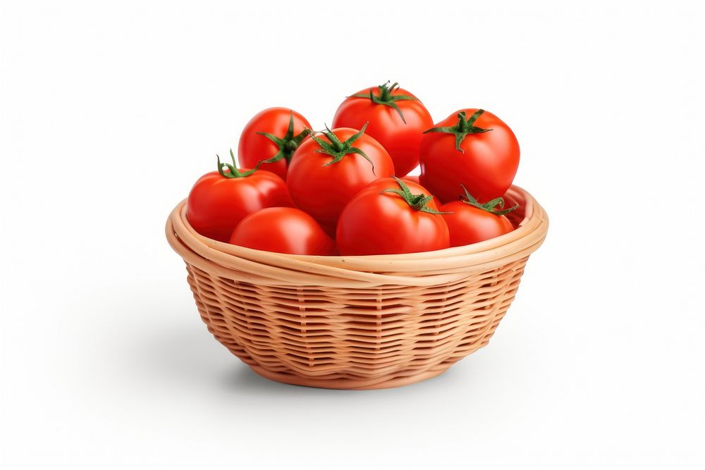 Tomato basket vegetable plant. AI generated Image by rawpixel.