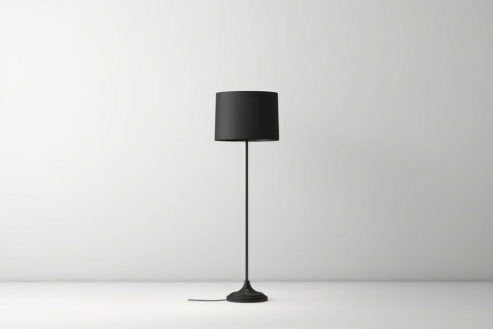 Lamp lampshade black electricity. AI generated Image by rawpixel.