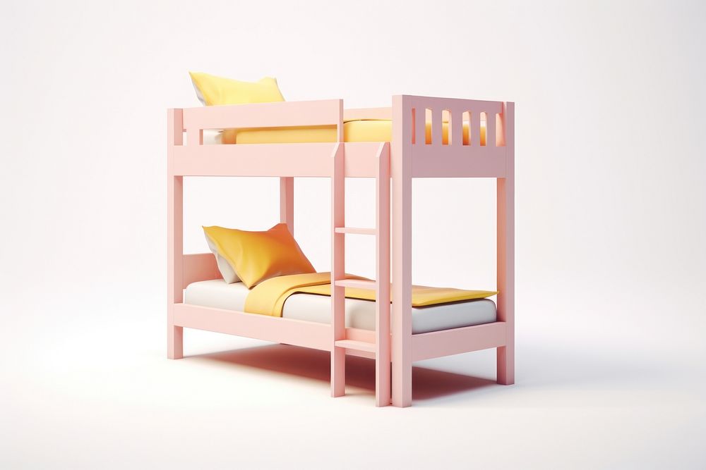 Bed furniture architecture relaxation. AI generated Image by rawpixel.