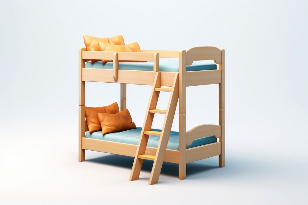 Bed furniture simplicity relaxation. AI generated Image by rawpixel.