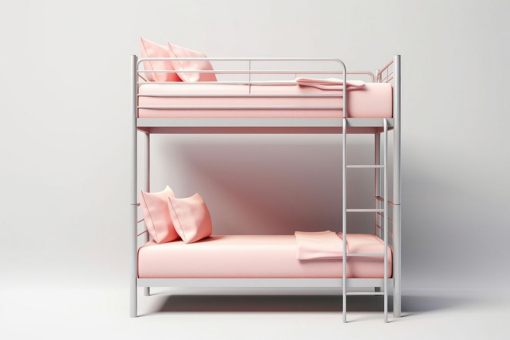 Bed furniture bedroom architecture. AI generated Image by rawpixel.
