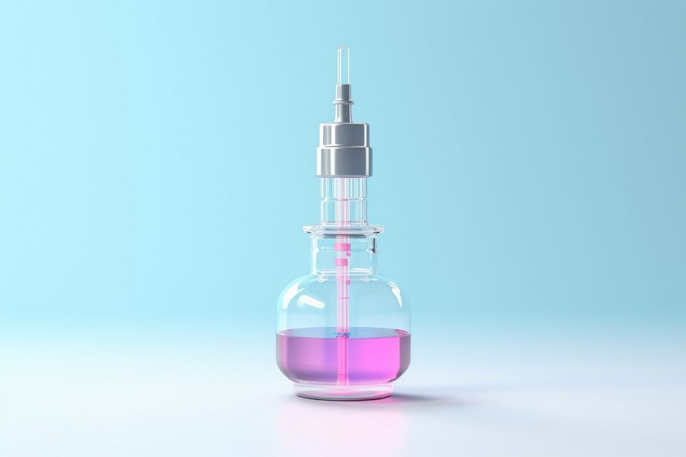Science bottle purple biochemistry. AI generated Image by rawpixel.