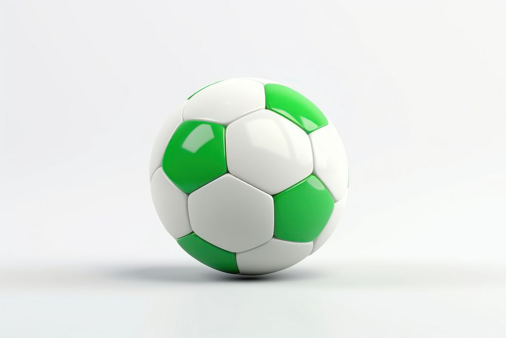 Football sports soccer white background. 