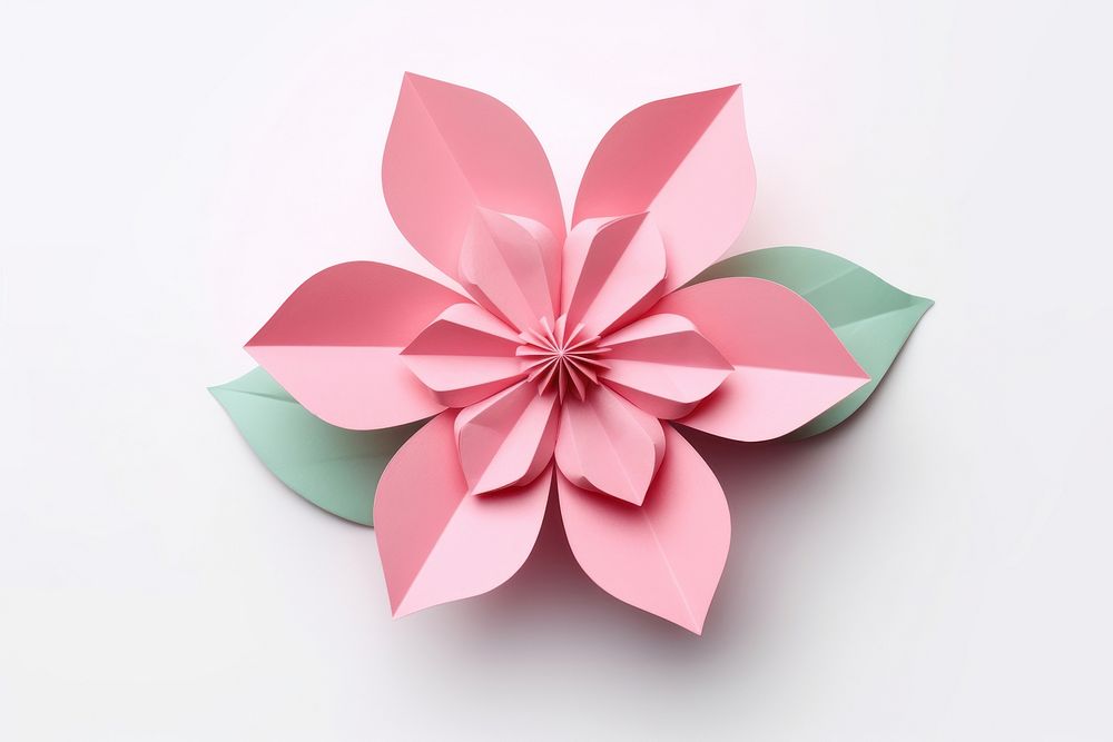 Origami flower paper plant. AI generated Image by rawpixel.